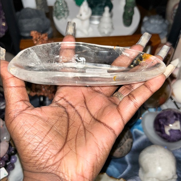 Clear Quartz Bowl with hint of hematoid 🔥 - Picture 5 of 8